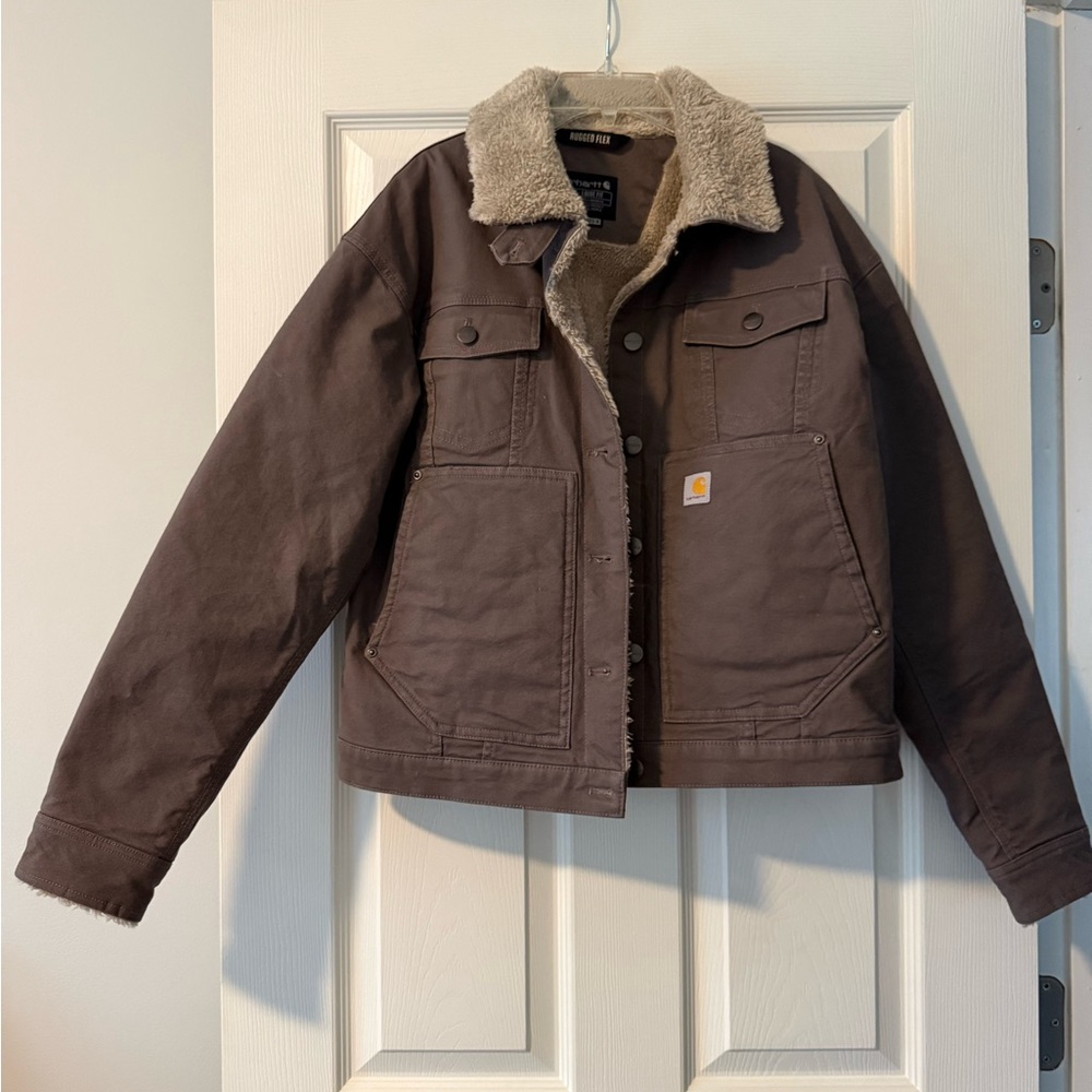 NWOT Carhartt Plum Sherpa-Lined Jacket 💜
